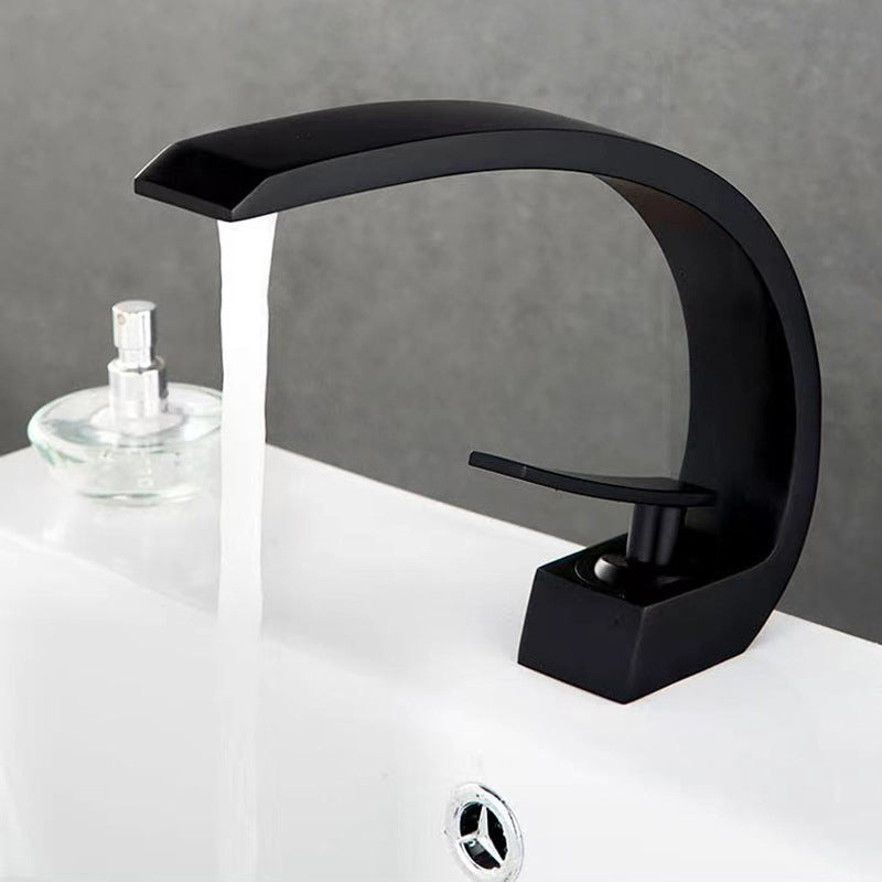 BowLift | 17 cm High Basin Faucet Luxury 1 Hole Basin Faucet Cubic Bathroom Faucet