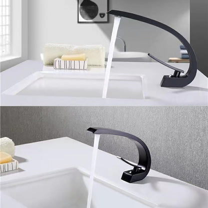 BowLift | 17 cm High Basin Faucet Luxury 1 Hole Basin Faucet Cubic Bathroom Faucet