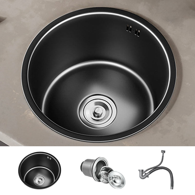 Kalsten | Contemporary Style Round Kitchen Sink Stainless Steel Kitchen Sink