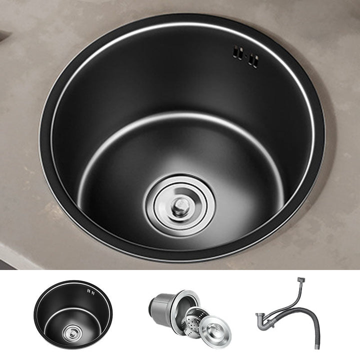 Kalsten | Contemporary Style Round Kitchen Sink Stainless Steel Kitchen Sink