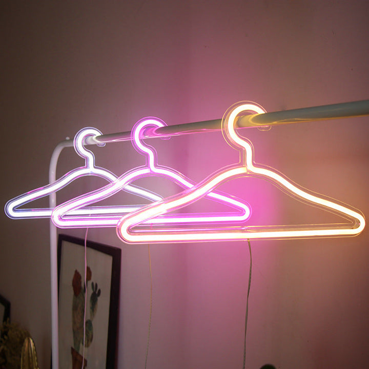 Kalsten | LightHanger LED Clothes Hanger – Rechargeable Illuminated Hanger with Luxury Neon Light