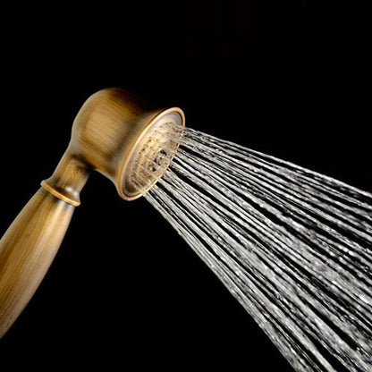 BowLift | All-Copper Single-Function Handheld Showerhead European Style Antique Rain Showerhead