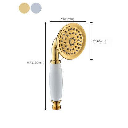BowLift | All-Copper Single-Function Handheld Showerhead European Style Antique Rain Showerhead