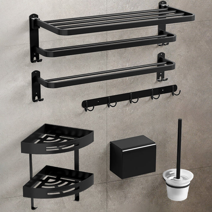 Kalsten | Black modern bathroom accessory set stainless steel bathroom fittings