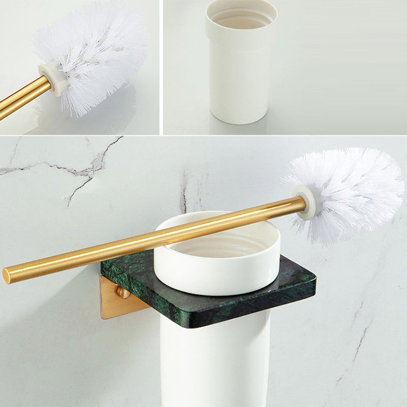 Kalsten | Golden Bath Hardware Set Brass & Marble Bathroom Accessories Set
