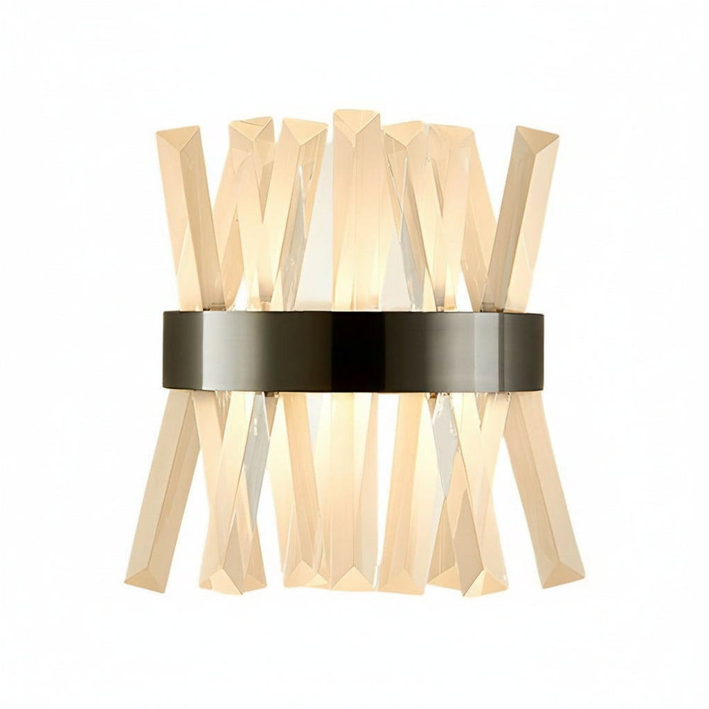 Crystal Wall Sconce Up Down Stainless Steel E14 30cm / 12in Modern Art Decor Light | Kalsten