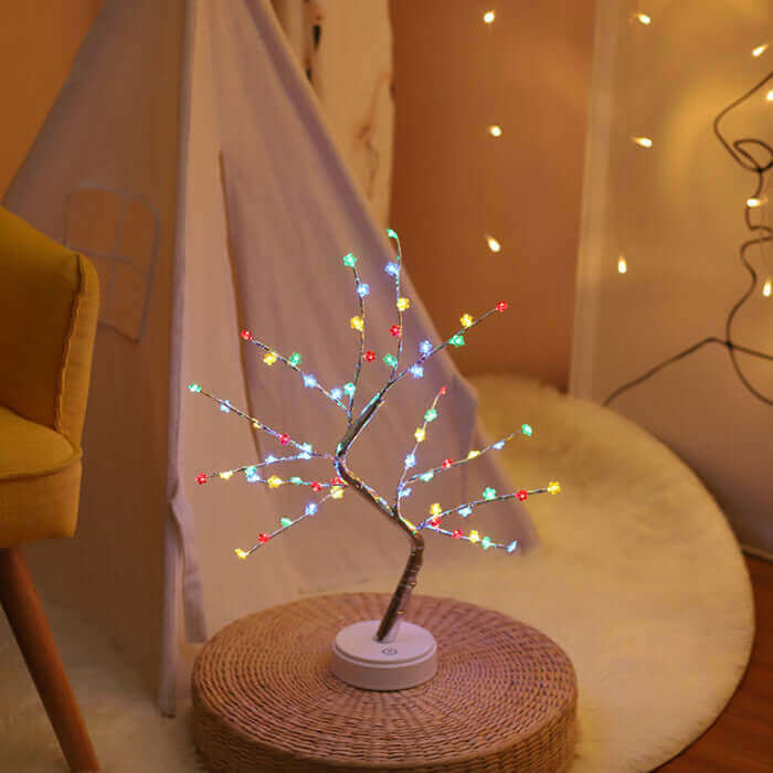 LED USB Fire Tree Light Copper Wire Table Lamps Night Light | Kalsten