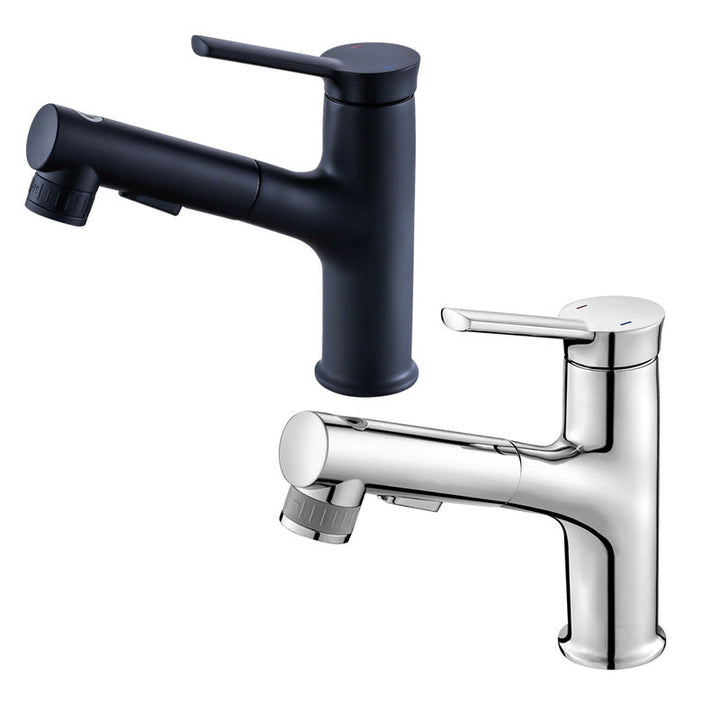 Kalsten | Contemporary sink faucet pull-out basin tap with lever handle