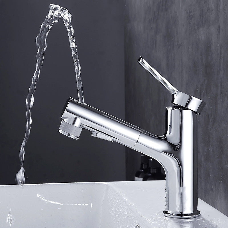 Kalsten | Contemporary sink faucet pull-out basin tap with lever handle