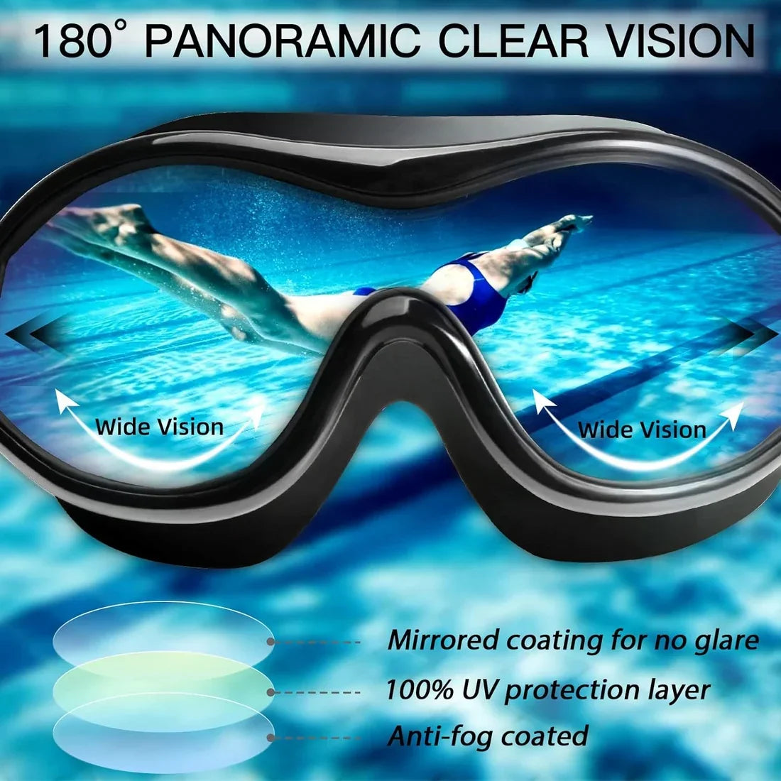 Skanto Breitblick Anti-Fog Swim Goggles | Skanto