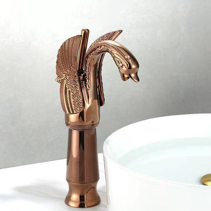 BowLift | Full brass bathroom basin faucet hot and cold water single handle basin faucet