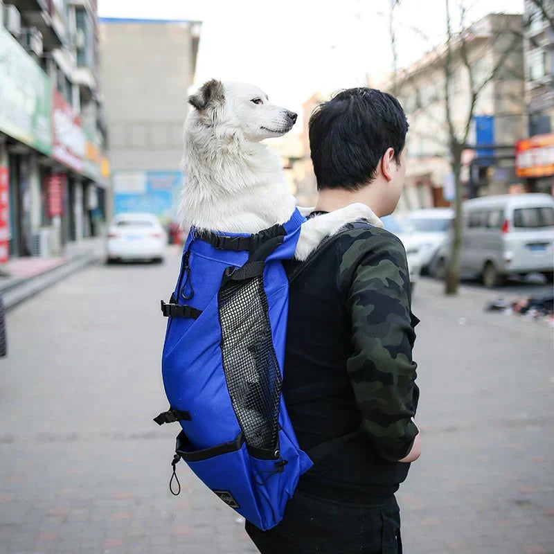 Dog Carrier Backpack with Safety Strap and Storage Pockets for 1–25 kg Dogs