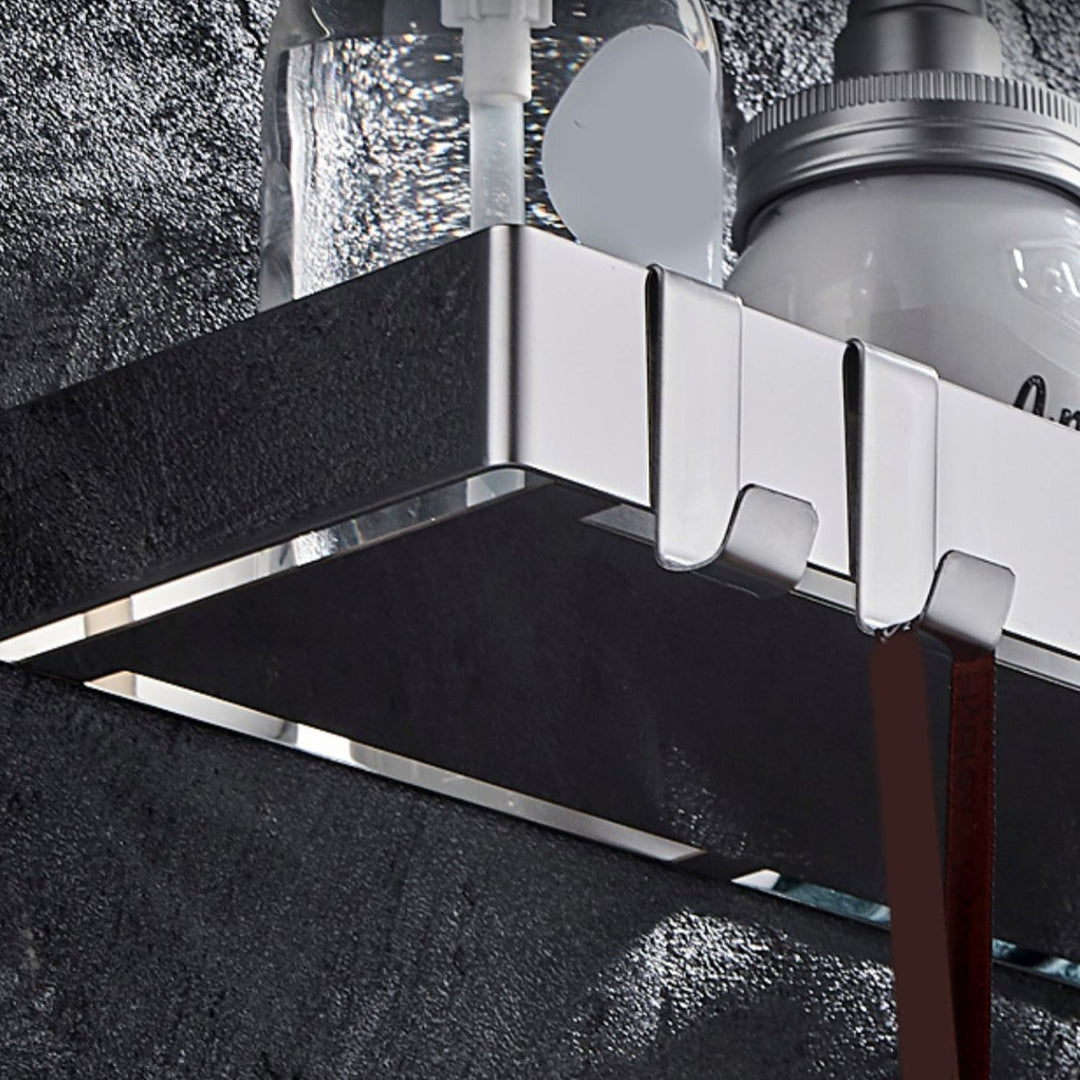 Kalsten | Contemporary Stainless Steel Bathroom Shelf 2-piece Bathroom Accessory Set