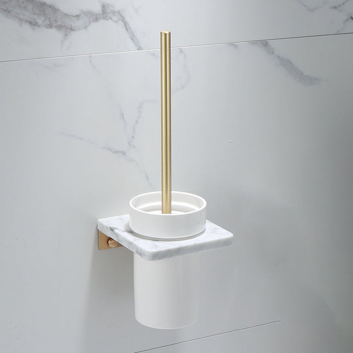 Polished Brass Bathroom Accessory Set
