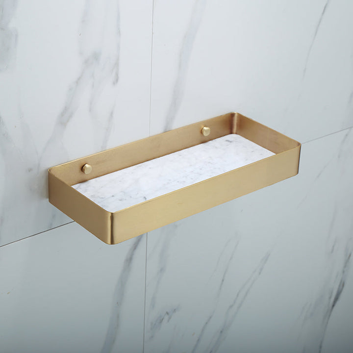 Polished Brass Bathroom Accessory Set