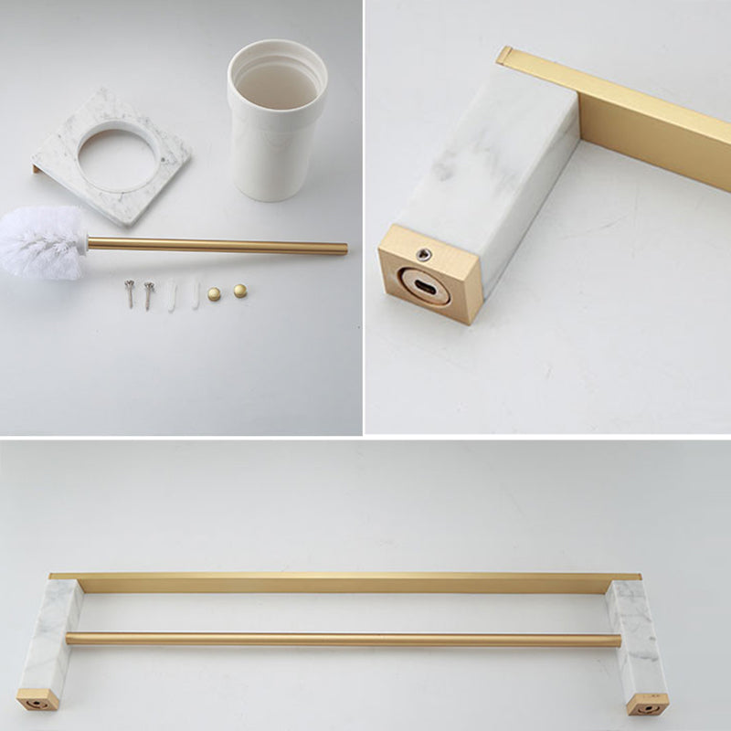 Polished Brass Bathroom Accessory Set
