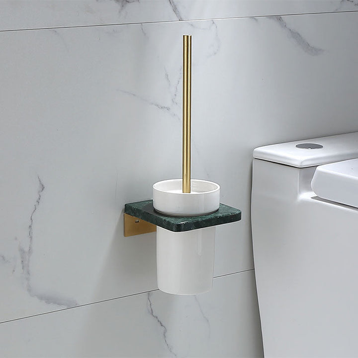 Polished Brass Bathroom Accessory Set
