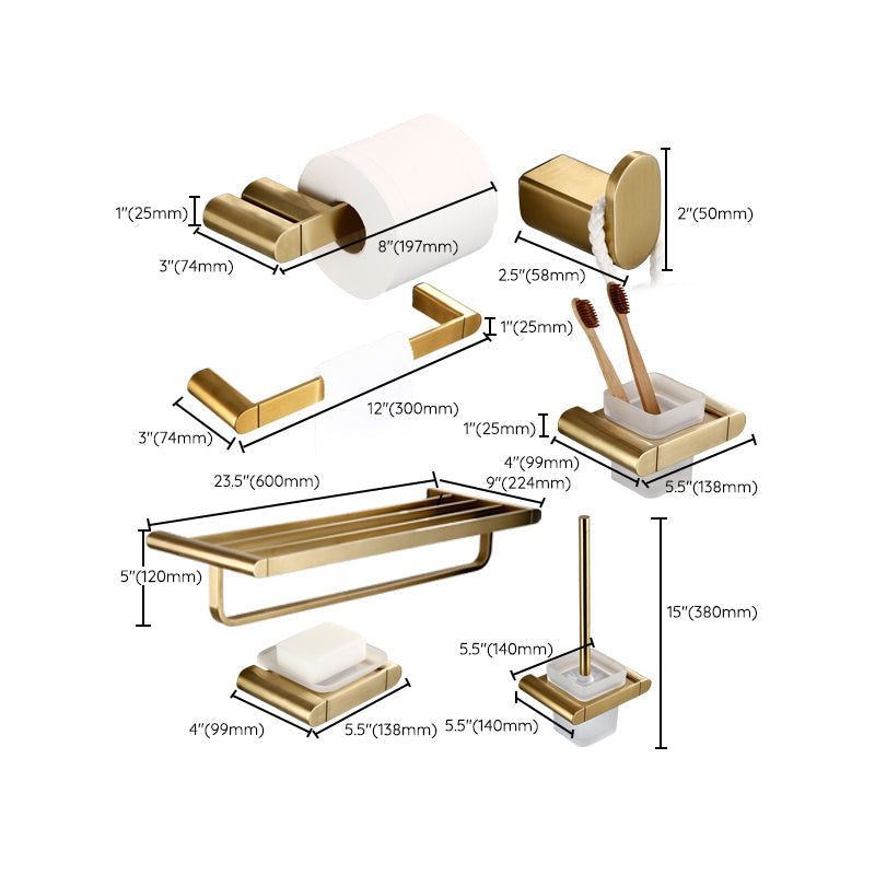 BowLift | Traditional Style Brass Bathroom Accessories as Single Piece or in Set made of Metal