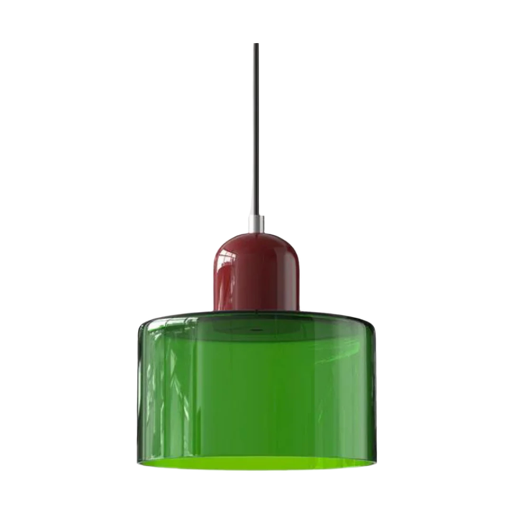 Glass pendant light – Elegant cylindrical pendant light for cozy living spaces | Kalsten