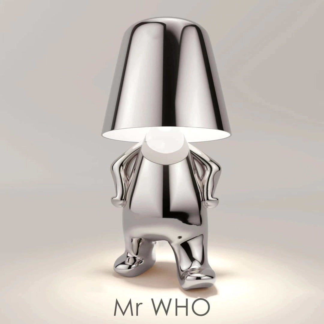 Thinker Small Gold Statue Desk Lamp USB Charging Decorative Table Lamp Touch Atmosphere | Kalsten
