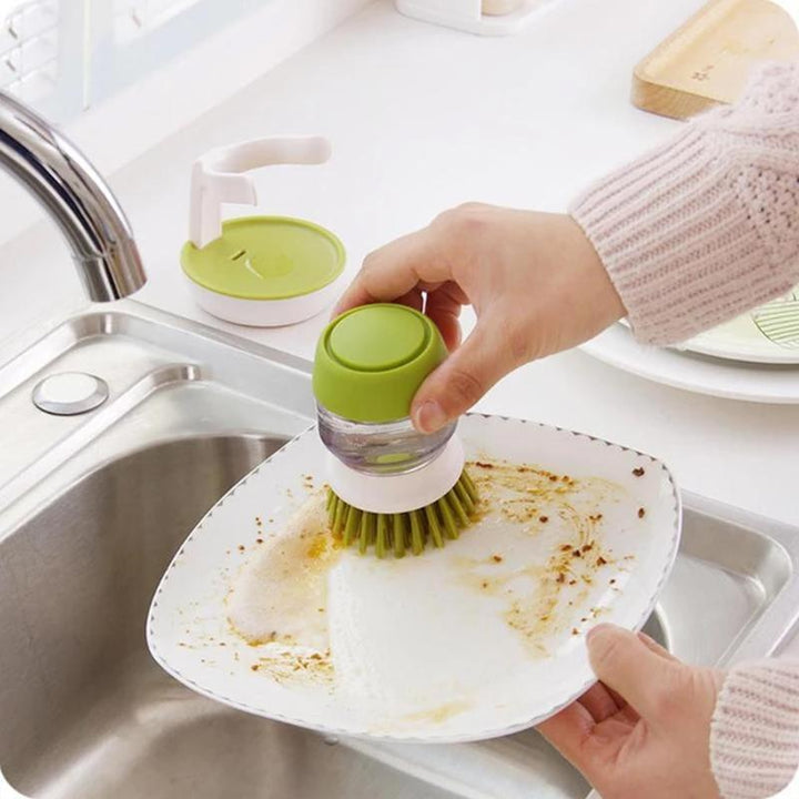 Washing Brush with Integrated Detergent Dispenser | Kalsten