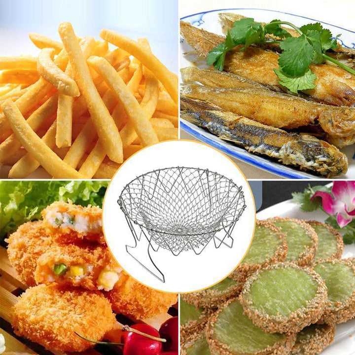 Frying Basket Chef Foldable in Stainless Steel | Kalsten