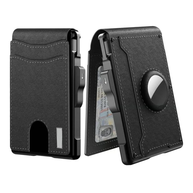 Kalsten | Men's Business Style PU Leather Card Slots for AirTag