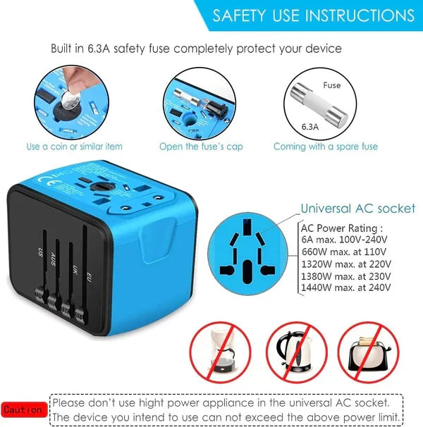 Kalsten | All-in-one Universal Travel Power Adapter