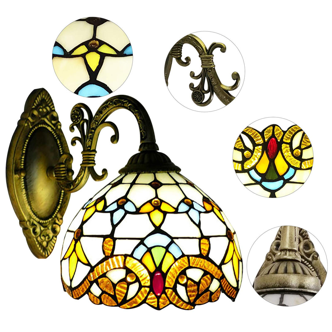 Retro lampshade made of stained glass | Kalsten