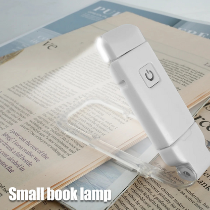 Skanto | Reading Light - Adjustable LED Clip Light with Rechargeable Battery, USB Powered for Bedside Reading, Best for Bookworms and Kids