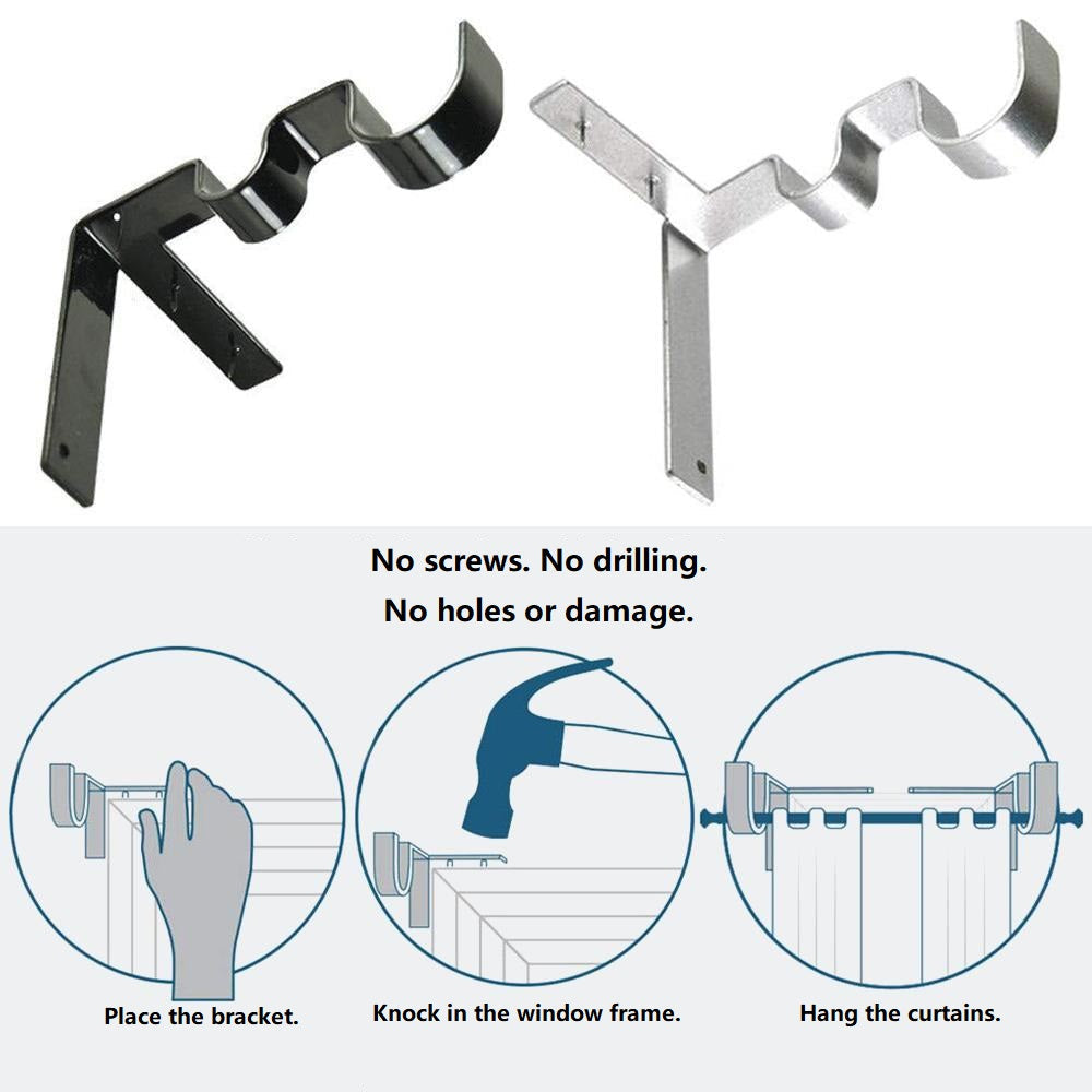 BowLift | Curtain Rod Brackets (2 pcs)