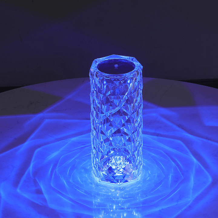 Rose Rays Crystal Diamond Table Lamp | Kalsten