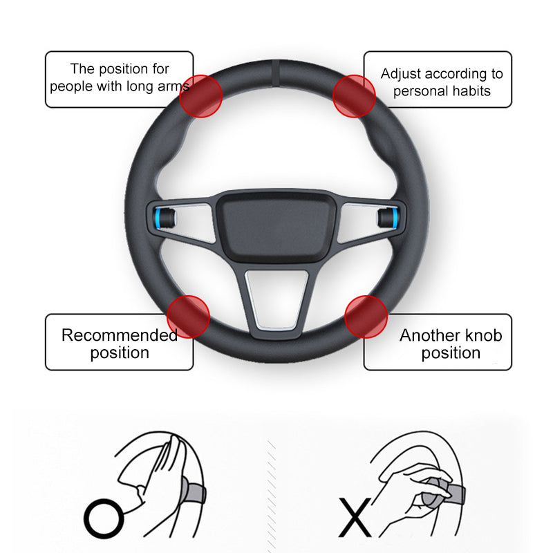 Universal 360° Steering Wheel Aid Knob