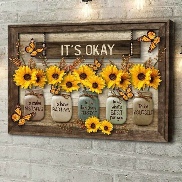 Kalsten | Butterfly Sunflower Wall Art