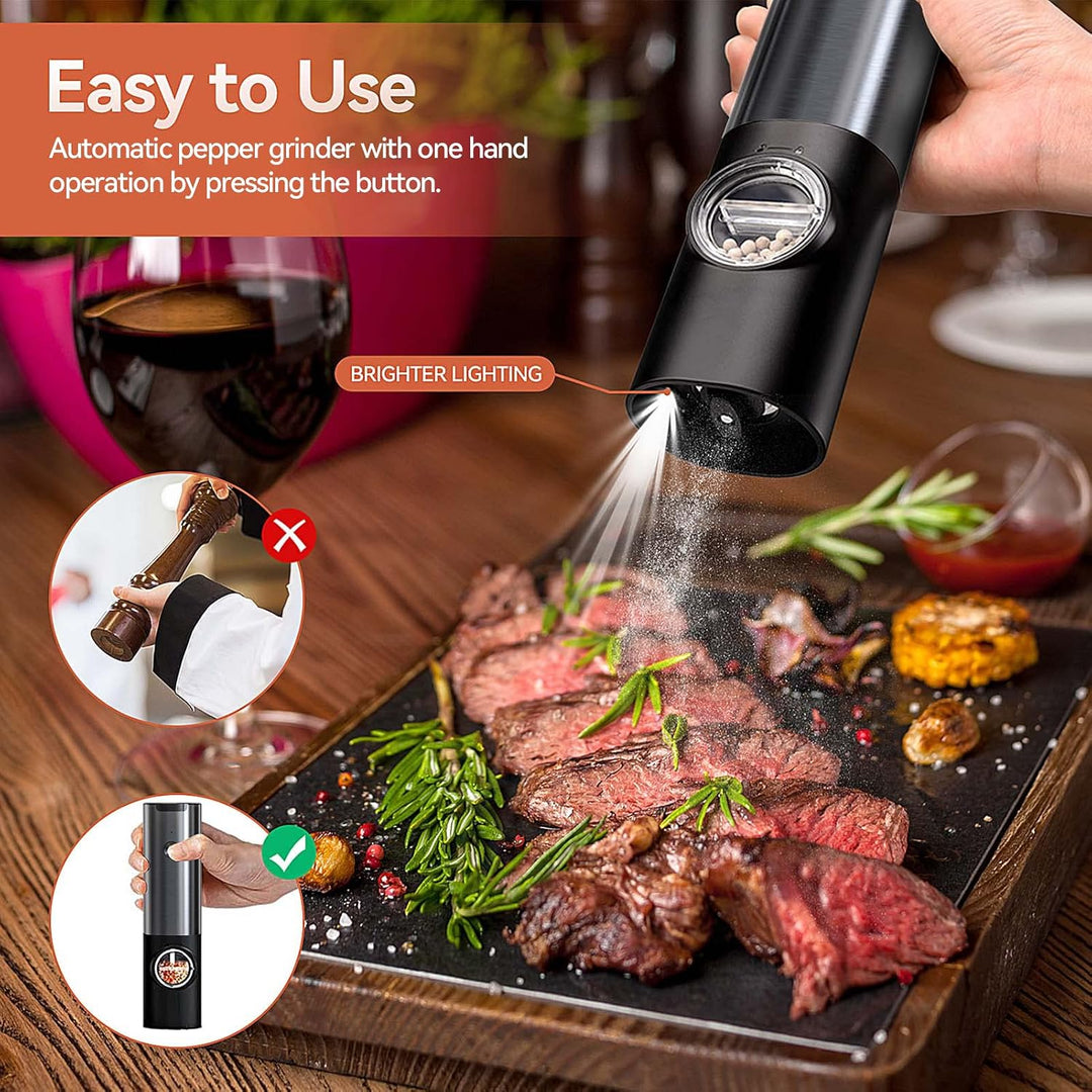 Electric Salt & Pepper Grinder – Battery Powered