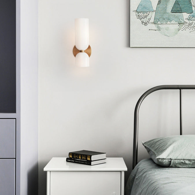 Double Glass Wall Light Fixture Kalsten