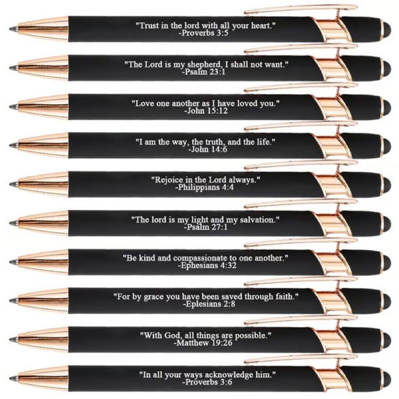 Kalsten | ️Premium Comfort Bible Verse Pens – 10 pcs
