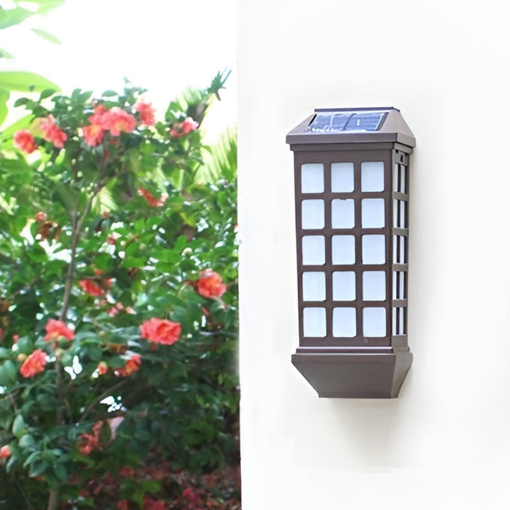 Solar LED Light-controlled Motion Sensor Modern Outdoor Wall Lamp | Kalsten