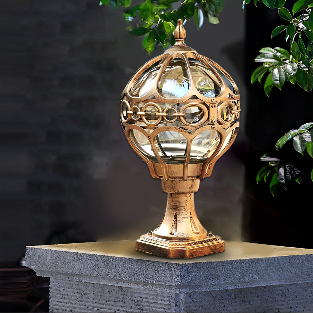 Creative Round Ball Waterproof LED European-style Fence Post Lights | Kalsten