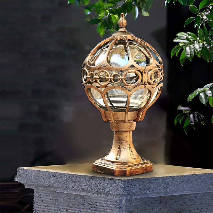 Creative Round Ball Waterproof LED European-style Fence Post Lights | Kalsten
