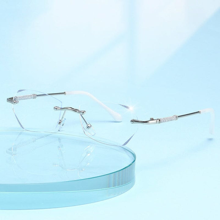 Kalsten | Fashionable rimless anti-blue light reading glasses