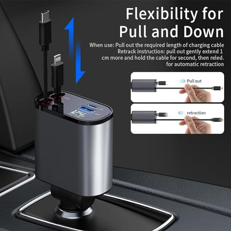 4 in 1 Quick Car Mobile Charger | Kalsten