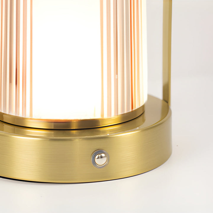 Touch Rechargeable LED Brass Portable Cordless Lantern Table Lamp | Kalsten