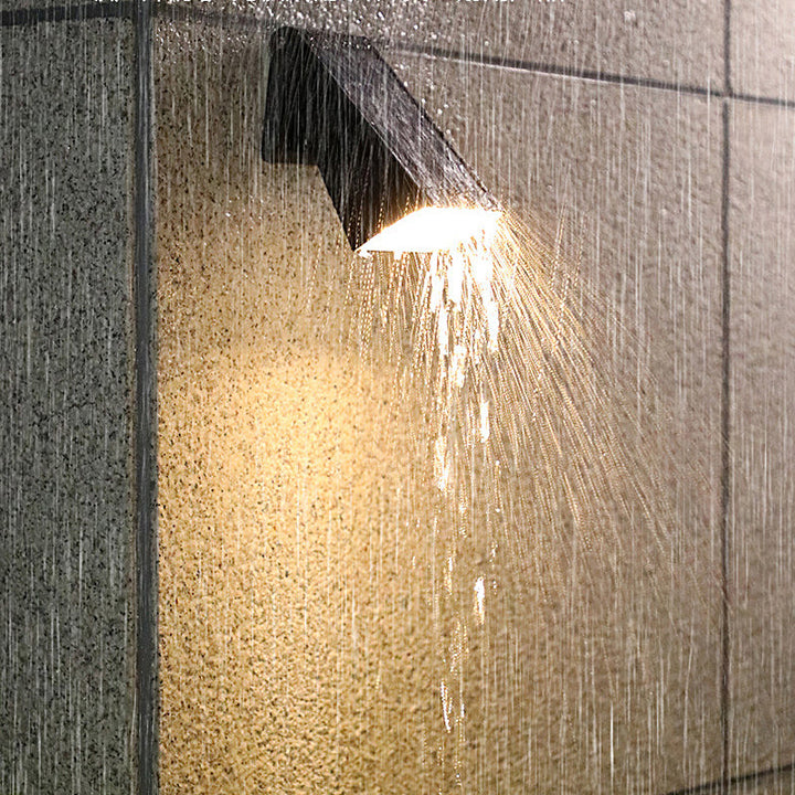 90 Adjustable Intelligent LED Waterproof Black Modern Solar Wall Lights | Kalsten