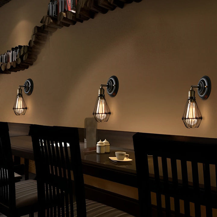 Adjustable Iron Retro Country Industrial Style Wall Lamp Wall Light Fixture | Kalsten