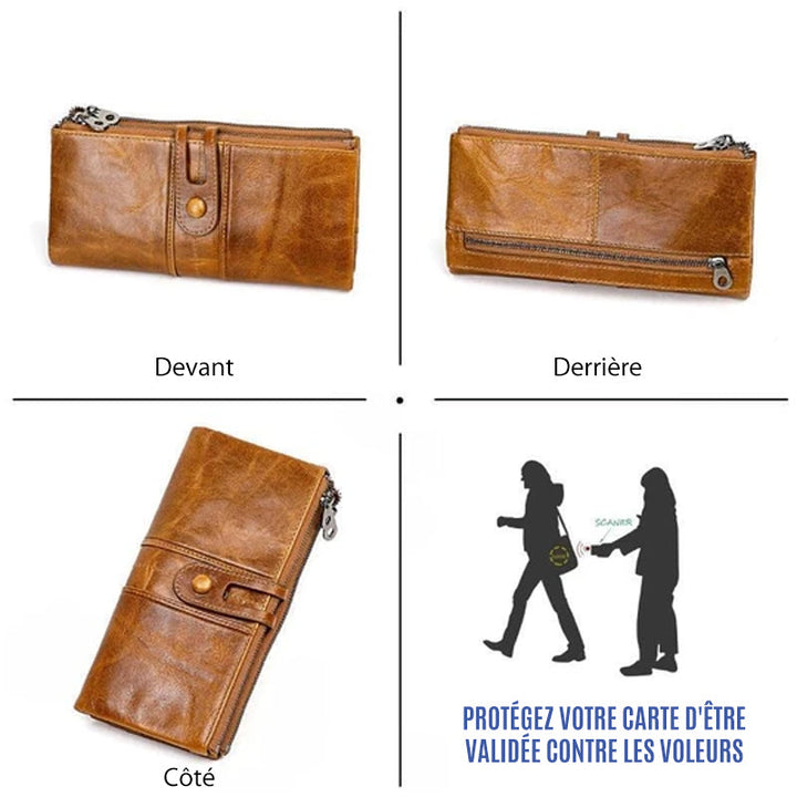 Long Wallet in Genuine Leather | Kalsten