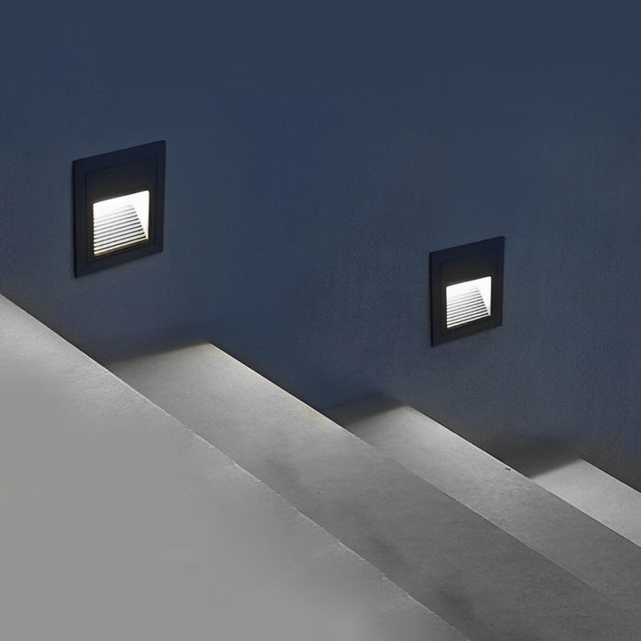Visual Comfort Wall Recessed LED 3W Aluminum Modern Architectural Step Lights | Kalsten