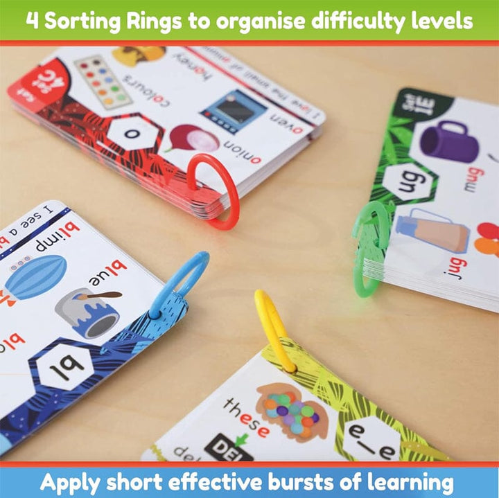 Kalsten | Phonics Flashcards - Learning to read in 20 steps - Digraphs CVC mixtures long vowel sounds