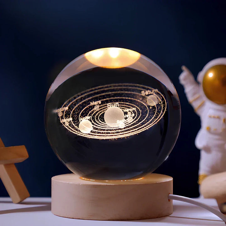 3D Engraved Crystal Sphere - Celestia | Kalsten