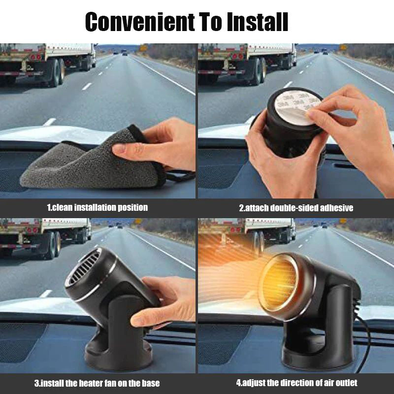 Kalsten | Portable 360° rotating car heater